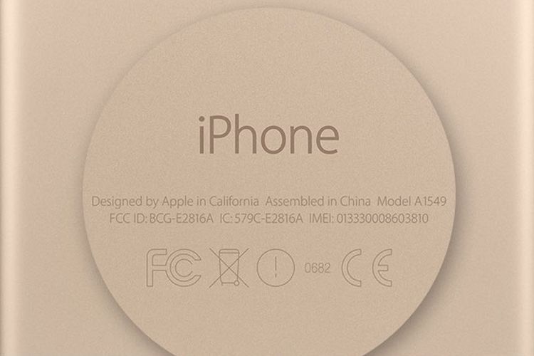 Nomor IMEI yang terukir di punggung iPhone menandai bahwa iPhone merupakan produk asli Apple.