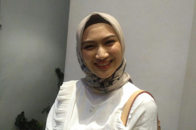 Melody Eks JKT48 saat ditemui dalam sebuah acara di kawasan Petogogan, Kebayoran Baru, Jakarta Selatan, Senin (29/4/2019).