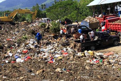 TPA Manado Tak Sanggup Tampung Sampah Banjir