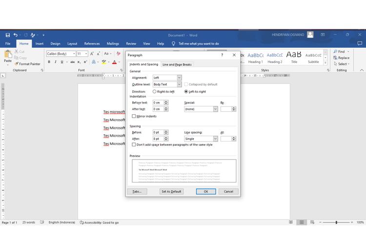 Cara Mengatur Spasi Di Microsoft Word Agar Dukumen Lebih Rapi Cnbc