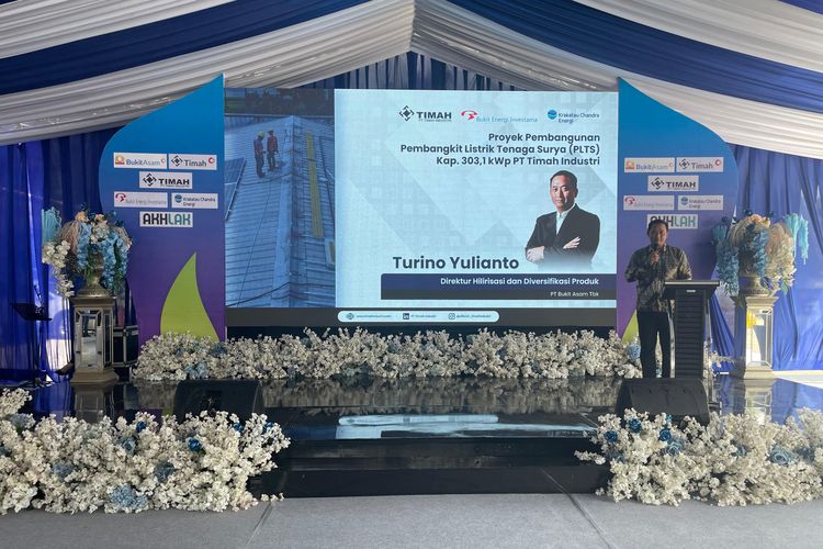 Perkuat Transisi Energi, PTBA Operasikan PLTS Timah Industri di Kawasan Industri Cilegon 