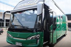 Bus Baru PSS Sleman, Pakai Bodi Skylander R22 Facelift Kelir Hijau