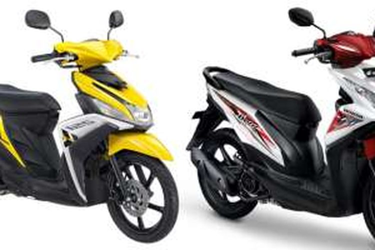 Yamaha Mio M3 dan Honda BeAT menjadi idola peminat motor bekas di bawah Rp 20 juta.