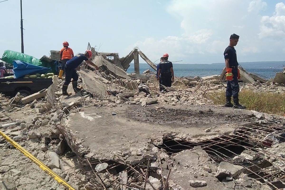 Sebelum Selasar Depan Pasar Wameo Ambruk, Pemkot Baubau Klaim Sudah Minta Perbaikan ke Kementerian PU