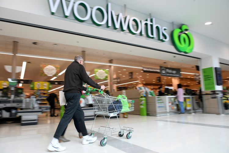 Supermarket Woolworths di Double Bay, Sydney, New South Wales, Australia.