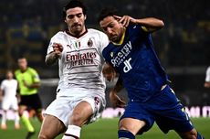 Hasil Verona Vs AC Milan 1-2: Mistar Penyelamat, Tonali Penentu, Rossoneri ke 4 Besar