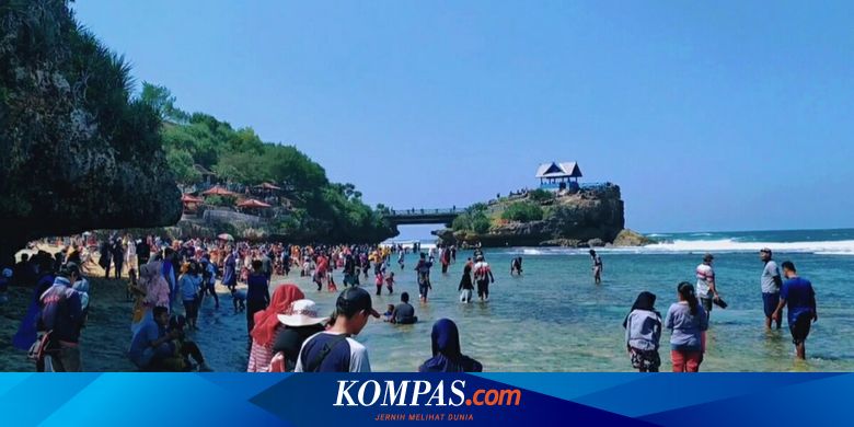 Wisatawan Membludak Pantai Gunungkidul Yang Tadinya Ditutup