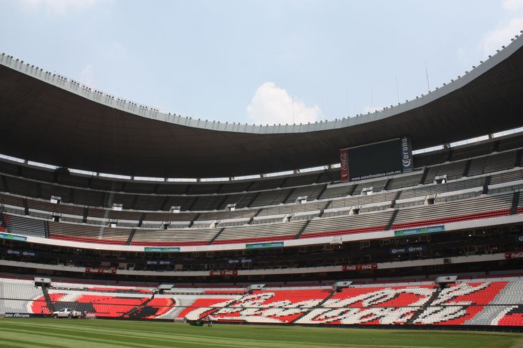 Ilustrasi Stadion Azteca di Meksiko.