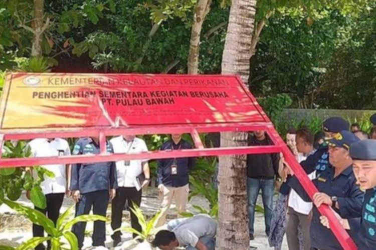 Tidak Berizin, Resor dan Wisata Pulau Bawah Anambas Disegel KKP