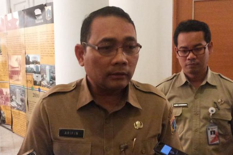 Kepala Dinas Perumahan DKI Jakarta Arifin di Balai Kota, Senin (20/2/2017).