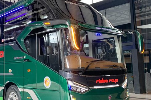 Bus Legacy SR3 Ultimate Pertama dengan Sasis Tronton, Milik Rimba Raya Putra