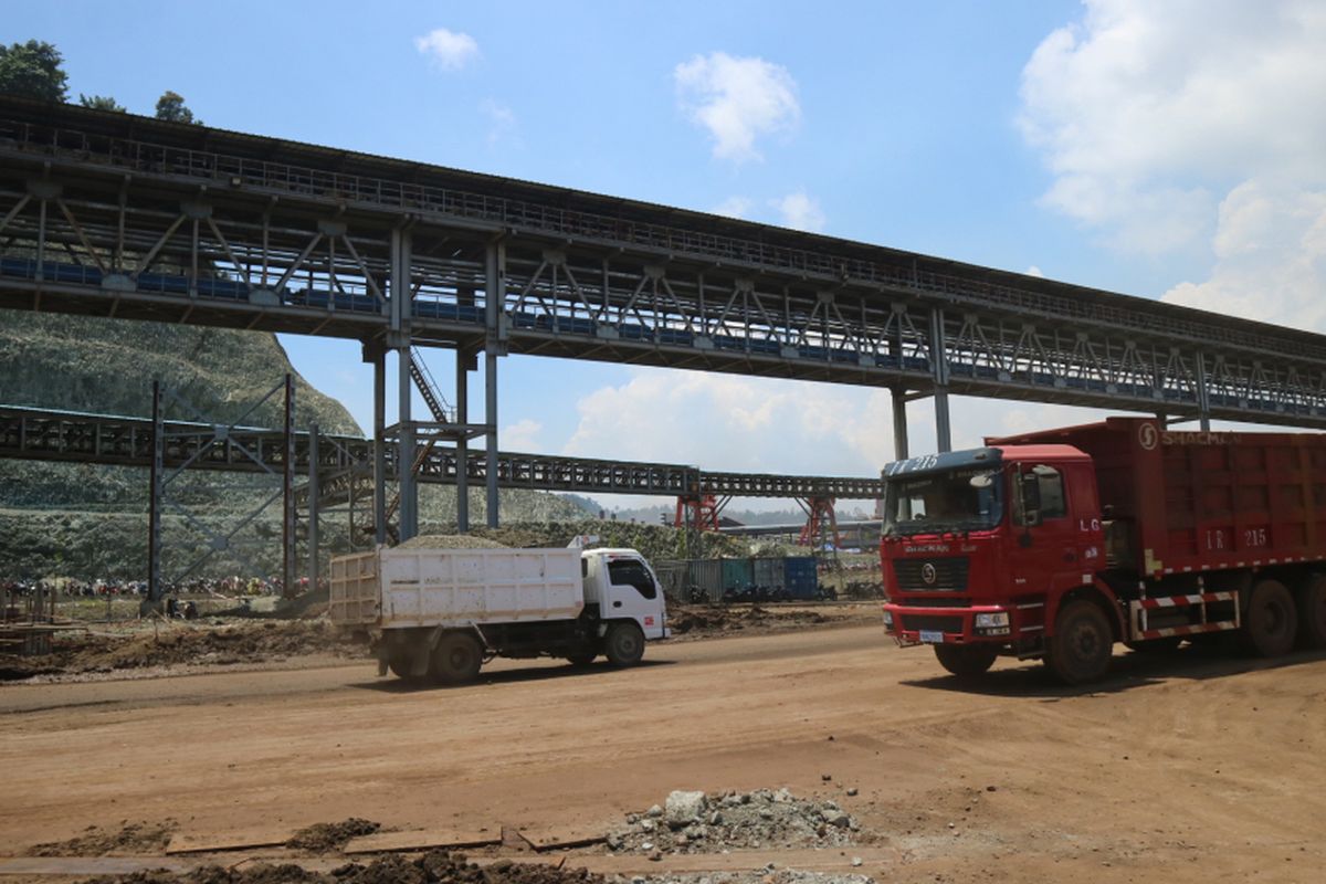 Salah satu tambang nikel terbesar di Morowali, Sulawesi Tengah.