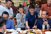 Momen Jokowi Ngemal di Sumsel, Ajak Bocah Makan 'Snack' di Mejanya
