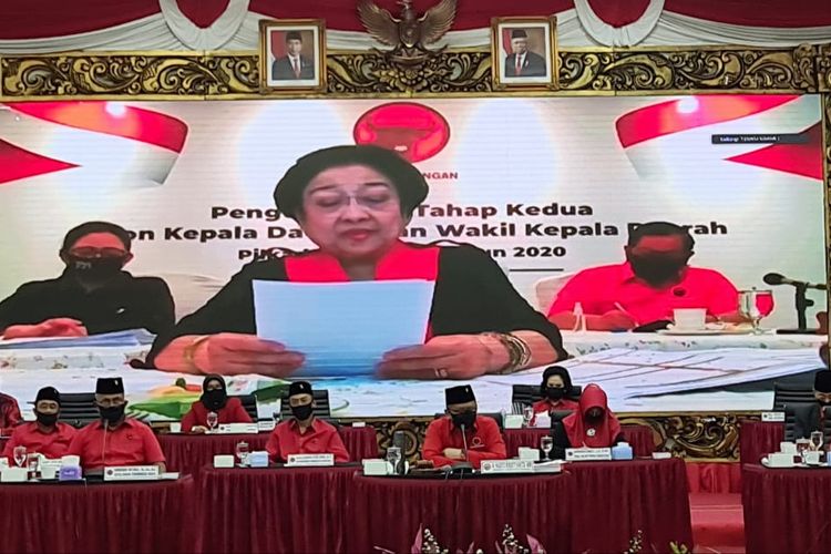 Pengumuman Tahapan II 45 Pasangan Calon Kepala Daerah PDI-P untuk Pilkada Serentak 2020, Jumat (17/7/2020).