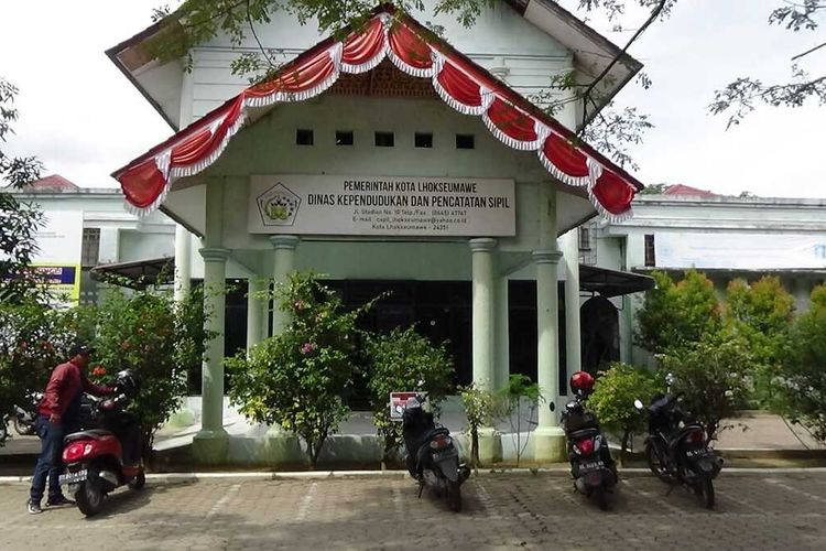 Suasana Kantor Kependudukan dan Pencatatan Sipil, Kota Lhokseumawe, Provinsi Aceh, Kamis (5/1/2023)