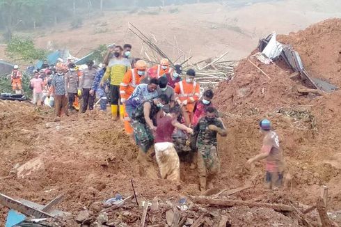 BNPB: 46 Jiwa Tewas akibat Longsor di Natuna, 9 Orang Belum Ditemukan