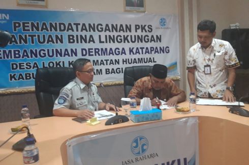 Jasa Raharja Bantu Pembangunan Dermaga di Maluku Senilai Rp 998 Juta