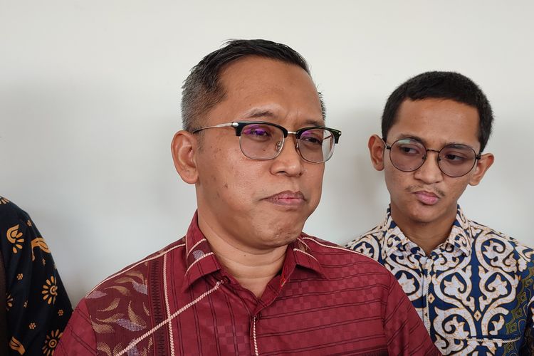 Kuasa hukum KPU RI untuk menghadapi gugatan perdata Partai Berkarya, Heru Widodo, ditemui di Pengadilan Negeri Jakarta Pusat, Senin (17/4/2023).