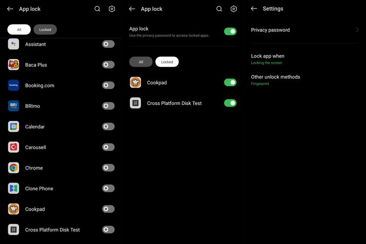 Cara mengunci aplikasi di Oppo Reno7 4G.