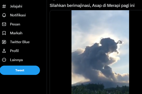 Viral, Video Awan Panas Gunung Merapi Berbentuk Petruk, Peneliti: Fenomena Pareidolia