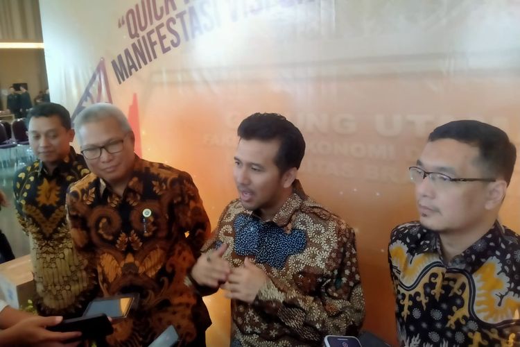 Wakil Gubernur Jawa Timur, Emil Elestianto Dardak dalam Sidang Pleno XX AFEBI di salah satu hotel di Kota Malang, Jawa Timur pada Kamis (6/7/2023). 