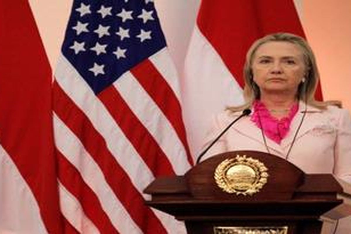 Menteri Luar Negeri Amerika Serikat, Hillary Clinton.