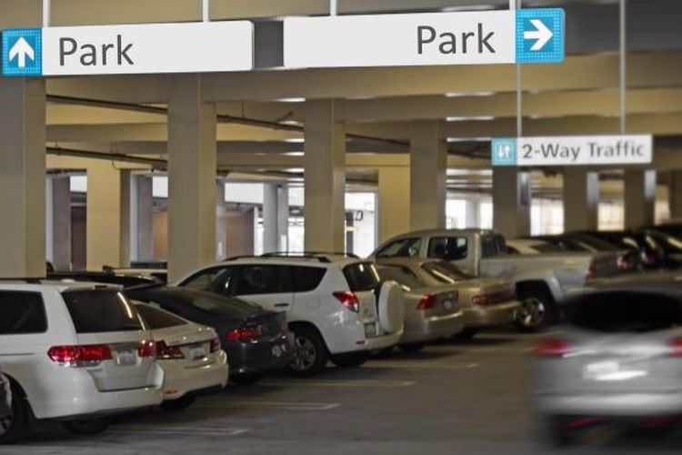 Tempat parkir mobil