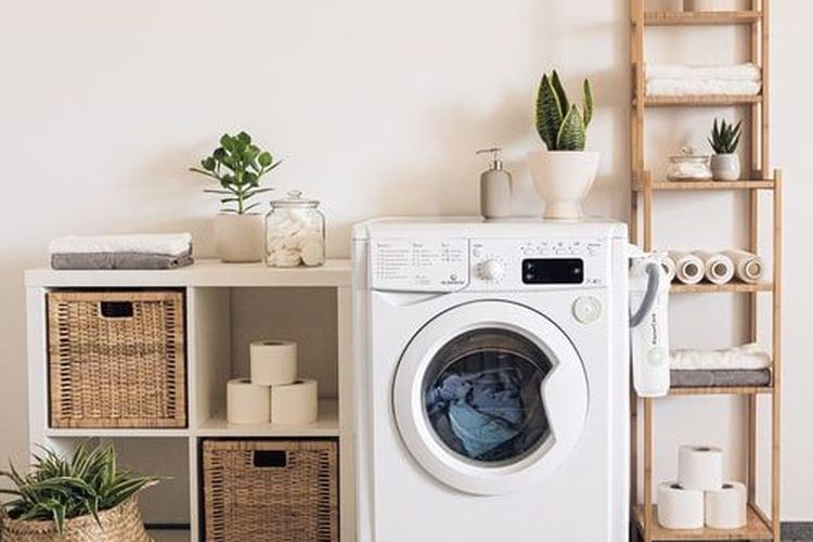 Ilustrasi mesin cuci.