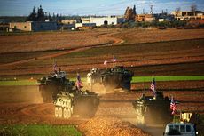 Pasukan Darat AS Gelar Patroli di Perbatasan Turki dan Suriah