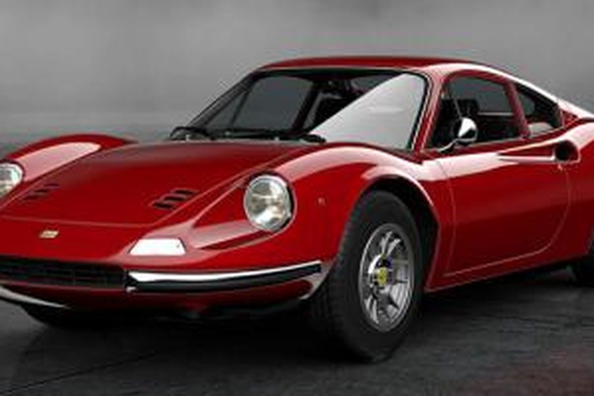 Sosok Ferrari Dino yang sempat dipasarkan di pertengahan 1960-an.