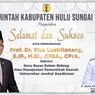 Bupati HST Ucapkan Selamat atas Pengukuhan Guru Besar Pius Lustrilanang