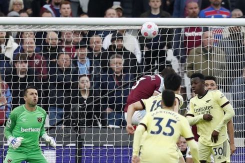 West Ham Vs Arsenal: Saling Berbalas Gol, Skor 1-1 pada Babak Pertama
