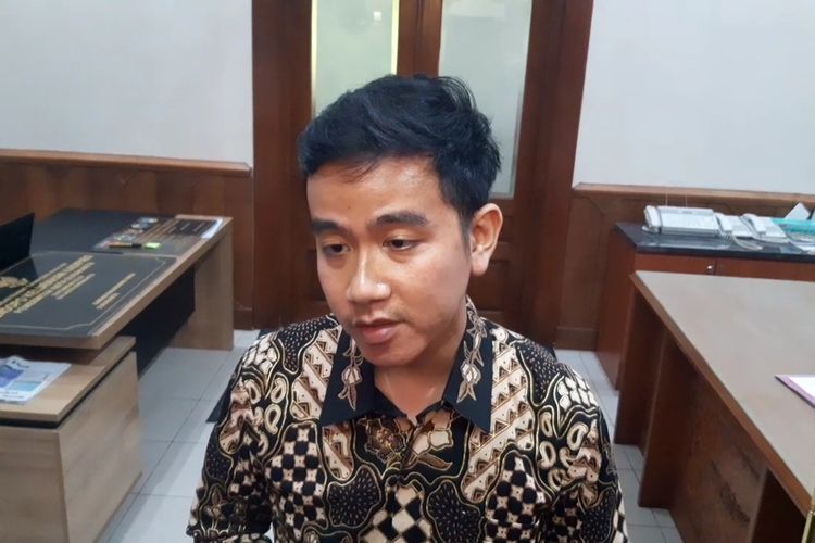 Wali Kota Solo, Gibran Rakabuming Raka di Solo, Jawa Tengah, Senin (30/10/2023).