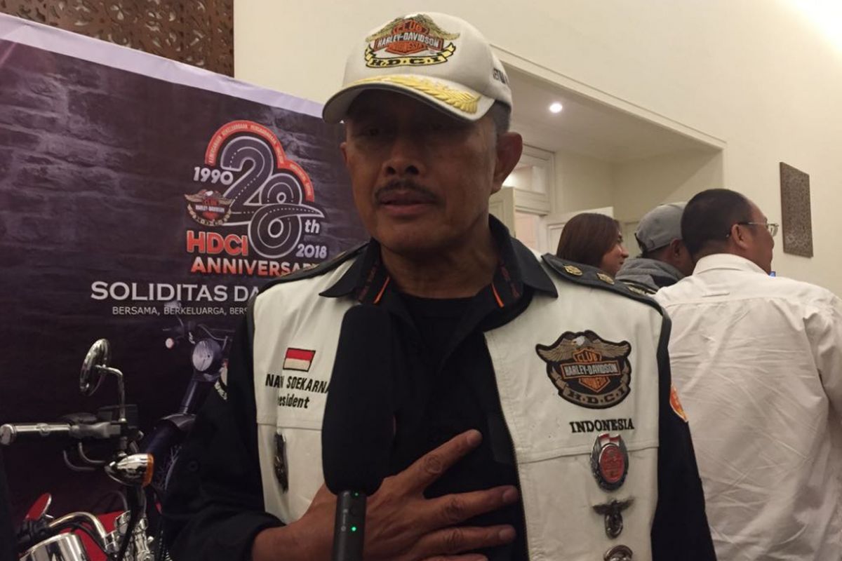 Ketua Umum Harley-Davidson Club Indonesia (HDCI) Nanan Soekarna.