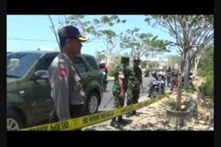 Lokasi bentrok TNI-Polri di Polewali Mandar.