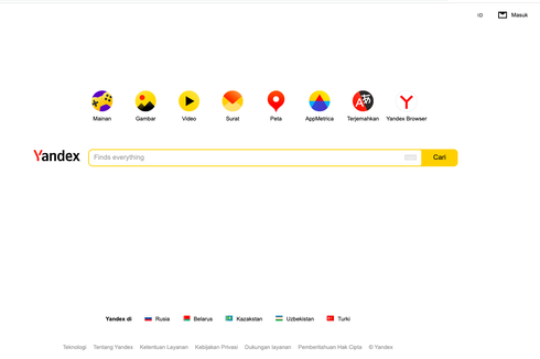 Mengenal Yandex, Mesin Pencarian Asal Rusia yang Menyaingi Google