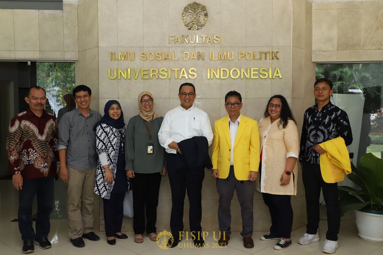 Fakultas Ilmu Sosial dan Ilmu Politik Universitas Indonesia (FISIP UI) menghadirkan Anies Baswedan sebagai pembuka rangkaian kegiatan Kuliah Kebangsaan FISIP UI 2023, pada Selasa (29/8/2023).
