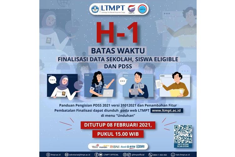 Poster batas waktu finalisasi data sekolah, siswa eligible, dan PDSS.