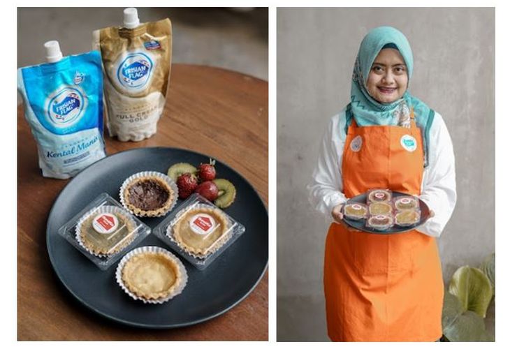 Peserta program Dapur Ibu Bersama yang diinisiasi Frisian Flag Indonesia dari Bekasi Aida Damayanti.
