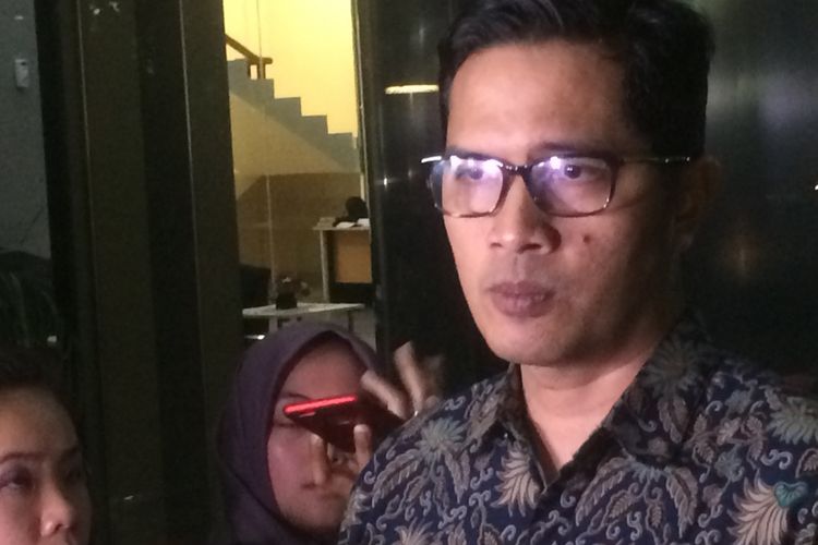 Juru Bicara KPK Febri Diansyah saat Ditemui di Gedung Merah Putih KPK, Jakarta, Kamis (5/7/2018).