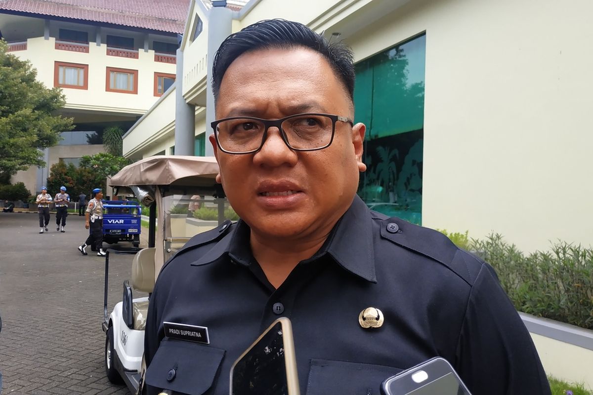 Wakil Wali Kota Depok, Pradi Supriatna ditemui wartawan di Hotel Bumi Wiyata, Depok, Jawa Barat, Kamis (13/2/2020).
