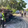 Truk Pengangkut Pertalite Terguling dan Terbakar di Bangka Tengah