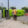 Minibus Angkut Rombongan Santri Terguling di Salatiga, 9 Orang Terluka