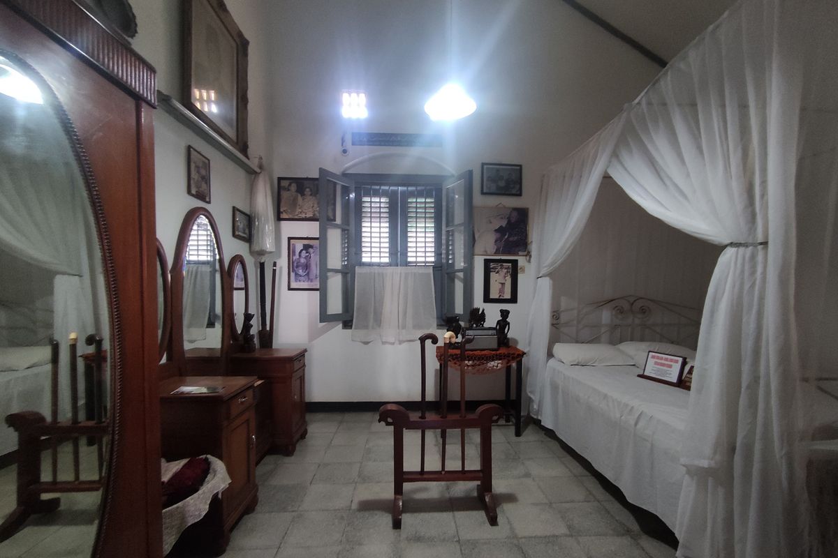 Kamar Bung Karno di Istana Gebang, sewaktu sudah jadi presiden RI.