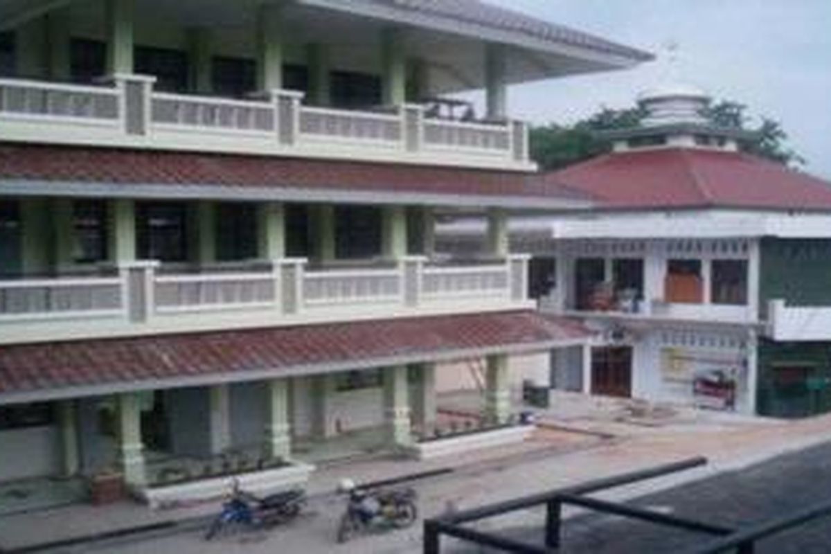 Ilustrasi gedung sekolah