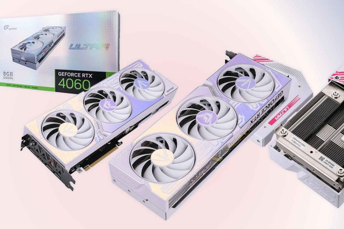 Kartu grafis Colorful iGame GeForce RTX 4060 Ti Ultra Z OC dan iGame GeForce RTX 4060 Ultra Z OC tak memiliki konektor daya yang kasat mata  