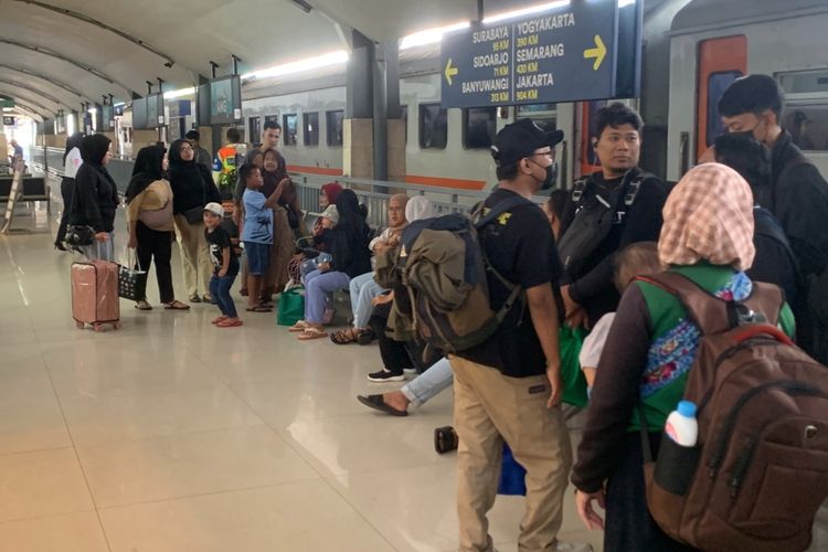 Kondisi di Stasiun Malang.