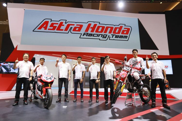 Jajaran pebalap baru Astra Honda racing Team yang diperkenalkan pada IIMS 2023