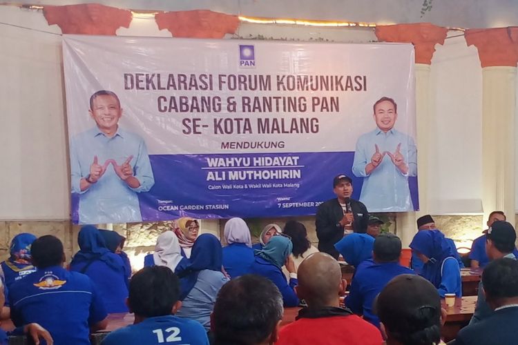 Deklarasi Forum Komunikasi Cabang dan Ranting PAN Se-Kota Malang, Sabtu (7/9/2024). 