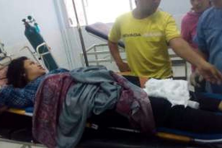 Salah satu korban Spead Boad Herdy Jaya, yang menabrak Bukit Karang di Pulau Painemo, Kabupaten Raja Ampat, Sabtu (28/5/2016)